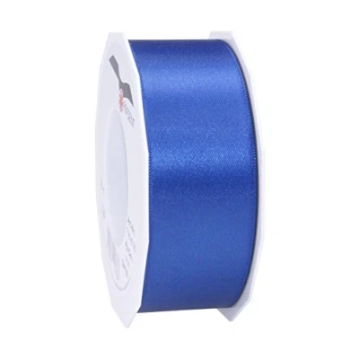 Image of Präsent Satin Ribbon Royal Blue 40 mm width, 25 m length