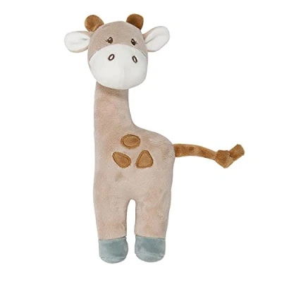Image of Nattou Cuddly Toy Rattle of Polyester, Giraffe Luna, Approx. 23 cm, Luna and Axel, Green / Beige
