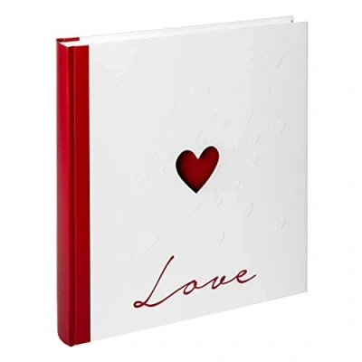 Image of walther Design Photo Album White 28 x 30,5 cm with Cover Punching and Embossing, Wedding Love UH 159