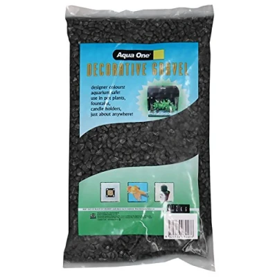 Image of Aqua One Gravel, 2 kg, 7 mm, Black
