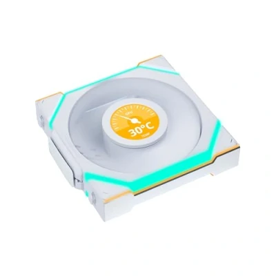 Image of Lian Li UNI Fan SL120 V2 Wireless RGB Gaming with LCD Display 120mm White Premium Cooling