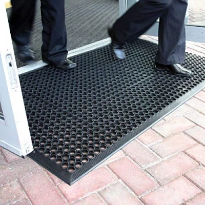 Image of RSM RUGS® Large Outdoor Rubber Entrance Mats Anti Fatigue None Slip Drainage Door Mat Flooring (90cm x 150cm)