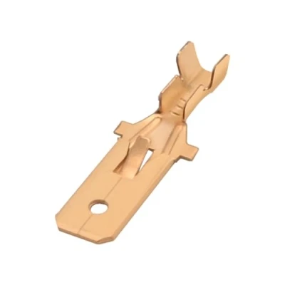 Image of Heschen male spade quick splice crimp terminals 7.8mm connector non insulated 100 pcs