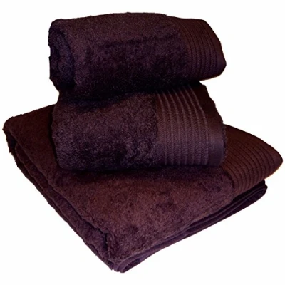 Image of Sue Rossi Ltd 100% Egyptian Cotton Towels 600 GSM Thick Soft Face Hand Bath Towel Sheet XL Super And Colours (Aubergine, Towel)