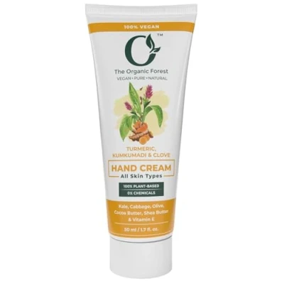 Image of Turmeric &amp; Clove Oil Hand Cream for Dark Spots Brightening Shea Butter, Coconut Vitamin C Dry Hands Skin Lightening Travel Size, Moisturizing Ayurveda Ingredients