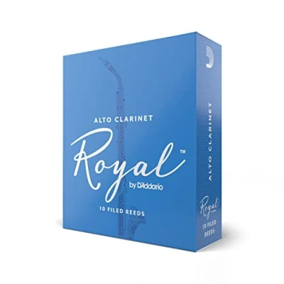 Image of D’Addario Woodwinds Royal Alto Clarinet Reeds for Strong Spine Filed Cut Strength 3.0