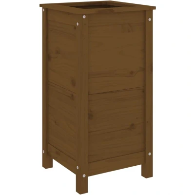 Image of vidaXL Garden Planter Honey Brown 40x40x78 cm Solid Wood Pine