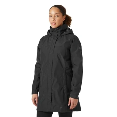Image of Helly Hansen Womens Aden Long Coat, 5XL, Black