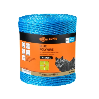 Image of TurboLine Polywire 400 m Blue Electric Fencing
