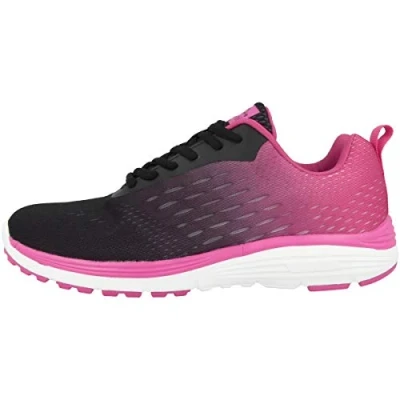 Image of chung shi Women&#039;s Duxfree Berlin Sneaker Laufschuh, Schwarz/Pink, 39 EU