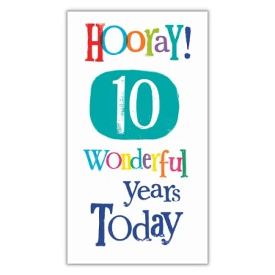 Image of Official Brightside 10th Birthday Card