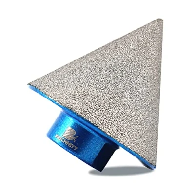 Image of Diamond Beveling Chamfer Bit,BRSCHNITT 50mm Finger Milling Bits with M14 thread for enlarging, polishing and bevelling the exsit holes