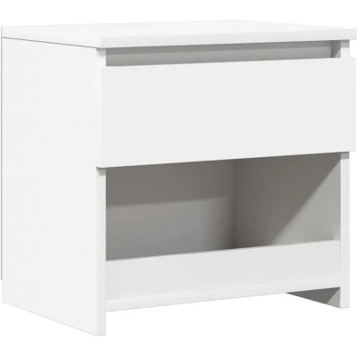 Image of vidaXL Bedside Cabinet White 40x30x39 cm Engineered Wood