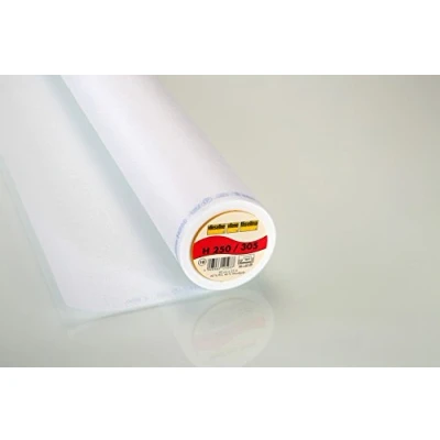 Image of Vilene Iron On Interlining Standard Firm 90cm wide White per metre