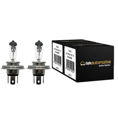 Image of Tek Automotive H4 Headlight Bulbs Truck Lorry Light Bulb Halogen Headlamp 475 24V 75/70W P43T Twin Pack