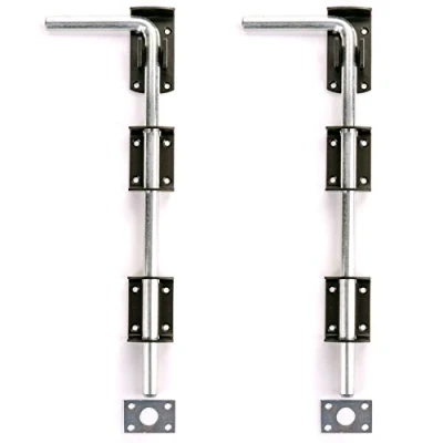 Image of 2X Large Garden Gate/Garage Door Drop Bolts Floor/Ground/Stable Lock Catch