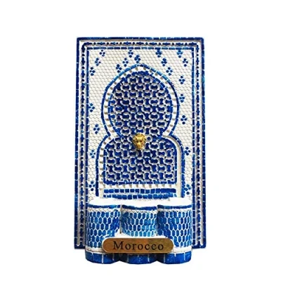 Image of 3D Morocco Fridge Magnet Souvenir Gift Home Kitchen Refrigerator Decoration Magnetic Sticker Collection