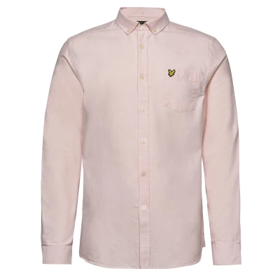 Image of Lyle and Scott Men Regular Fit Oxford Shirt Cotton M
