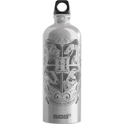 Image of Sigg Aluminium Water Bottle Traveller Hogwarts Climate Neutral Certified Suitable For Carbonated Beverages Leakproof Lightweight BPA Free Alu 1L