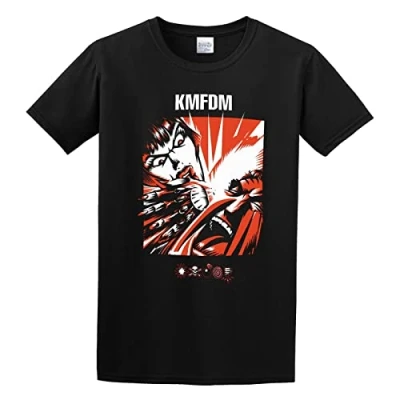 Image of Aiya Men&#039;s KMFDM Symbols Regular Fit T Shirt S Black