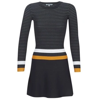 Image of Morgan Women&#039;s Robe rayures colorées ROXFA Casual Dress, Multicolour (Marine/Fauve Marine/Fauve), Small (Size: TS)