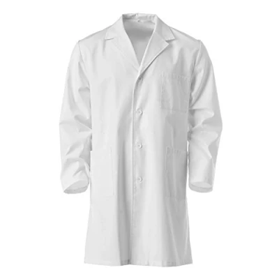 Image of White 100% Cotton Laboratory Coat for School Labs Size: 10 to 16 Years Old 14