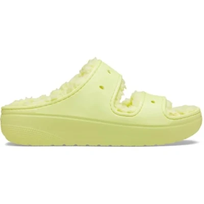 Image of Crocs Classic Cozzzy Sandal Sulphur Size 7 UK Men/ 8 Women