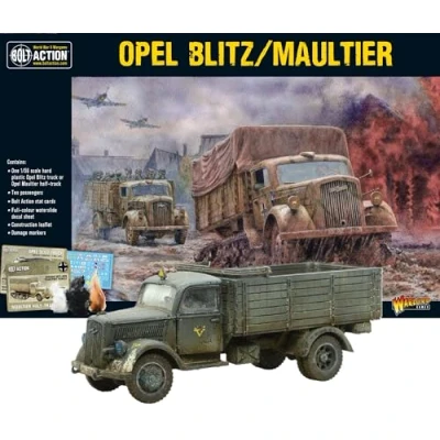 Image of Opel Blitz/Maultier 1:56 / 28mm Plastic Scale Model For Bolt Action by Warlord Games Highly Detailed World War 2 Miniature