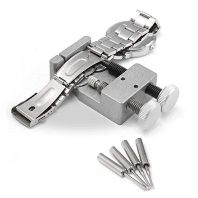 Image of LLF Watch Strap Link Remove Repair Tool Kit, New Metal Band Pin Remover Kit for Watchmakers with 4 Extra Pins