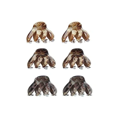 Image of Zac&#039;s Alter Ego 6 Pieces 4.2cm Hair Octopus Clamps/Bulldog Claw Clips