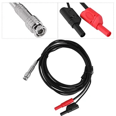 Image of HT30A 3.0m Heavy Duty Auto Test Line BNC Cable Leads Lead to Banana Head Adapter Input Resistance 50 Ω