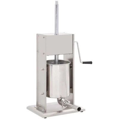 Image of vidaXL Manual Sausage Stuffer Silver 10 L Stainless Steel
