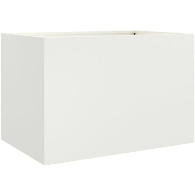 Image of vidaXL Planter White 62x40x39 cm Steel