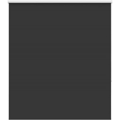 Image of vidaXL Roller Blind Blackout Black 120x150 cm Fabric Width 116.6 Polyester