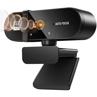 Image of Web Camera,2K 4K Webcam 1080P For PC Camera USB Online With Microphone Autofocus Full Hd 1080 P Can Webcan Computer,Black,4K Set1,Picturesque234