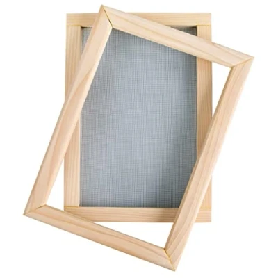 Image of Rayher Paper Making Frame and Deckle for Sheet in the Size of 24x15.5cm, Two Piece Papermaking Tool, 30x21cm, 27001505