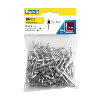 Image of Rapid Rivets Standard Alumium rivets, 4,8 x 10 mm, 5000380 100 Pieces