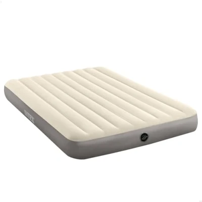 Image of Intex Unisex Queen Dura Beam Series Single High Luftbett, Taupe/Grey, California King