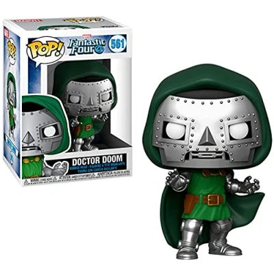 Image of Funko POP! Marvel: Fantastic Four Doctor Dr. Doom Collectable Vinyl Figure Gift Idea Official Merchandise Toys for Kids &amp; Adults Comic Books Fans Model Collectors and Display