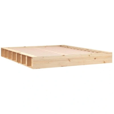 Image of vidaXL Bed Frame without Mattress Solid Wood 140x200 cm