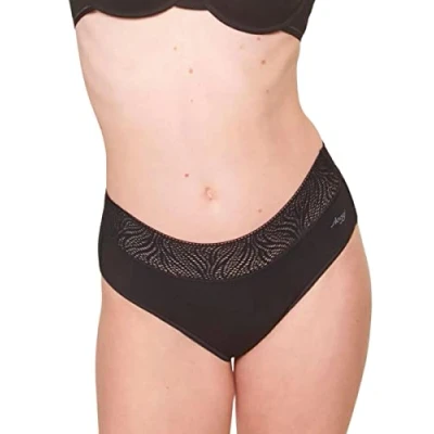 Image of Women&#039;s 2 Pack Sloggi Period Pants Hipster Medium Black Extra Small