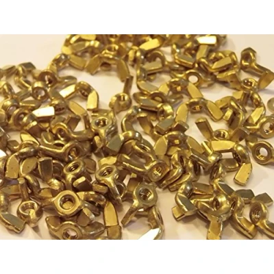Image of M4 SOLID BRASS WING NUTS WITH FREE WASHERS 5/10 OR 20 PACKS (5)