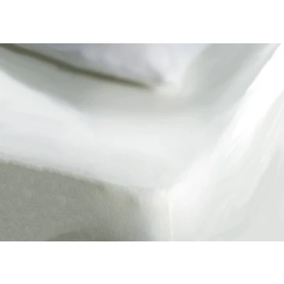 Image of Belledorm 100% Jersey Cotton Extra Deep Fitted Sheet, White, Super King