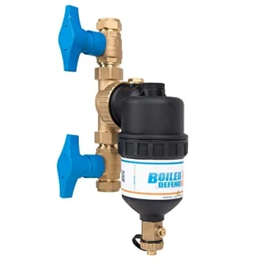 Image of Boiler m8 Defender 2 Central Heating Magnetic System Filter and Inline Full Bore Valves for Sludge Removal 22mm