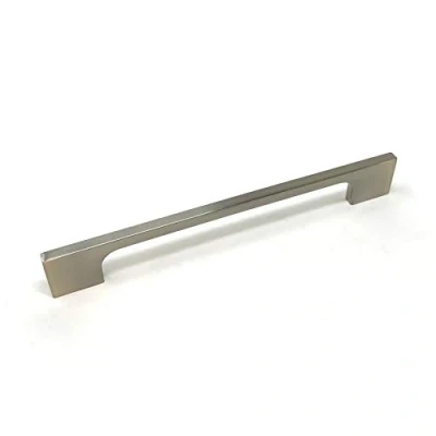 Image of 160mm Brushed Nickel Slim Pull Handle for Kitchen Cabinets Bedroom Bathroom Furniture Cupboards