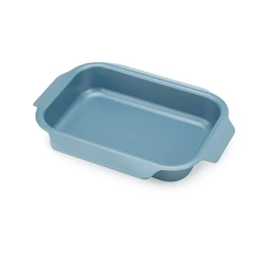 Image of Joseph Nest Oven Tray, Carbon Steel Roasting Tin with Non Stock Coating, Easy Pull Handles, 30Cm x 23Cm 4.9Cm Blue