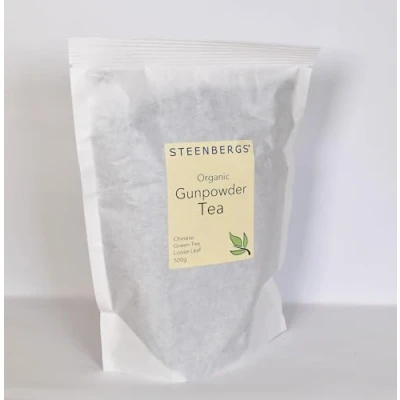 Image of Steenbergs Organic Gunpowder tea 500g, loose leaf Chinese green