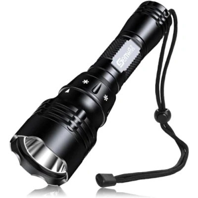Image of Genwiss Dive Torch,Scuba Diving Flashlight 1000 Lumens Super Bright XPL LED Rechargeable 80M Underwater Lights Waterproof