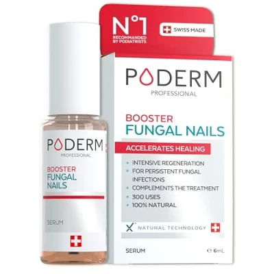 Image of PODERM FUNGAL NAIL treatment BOOSTER extra strong toenail fungus Fast results Do not use alone Swiss made