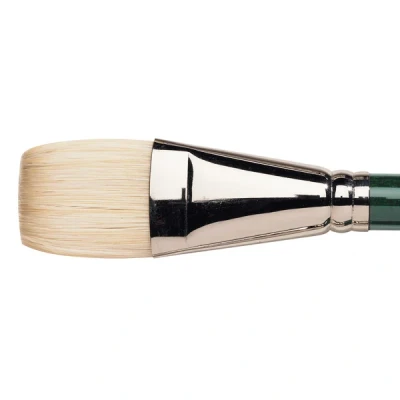 Image of Winsor and Newton Winton Hog Brush Long Handled Short Flat/Bright No 18 (Each)
